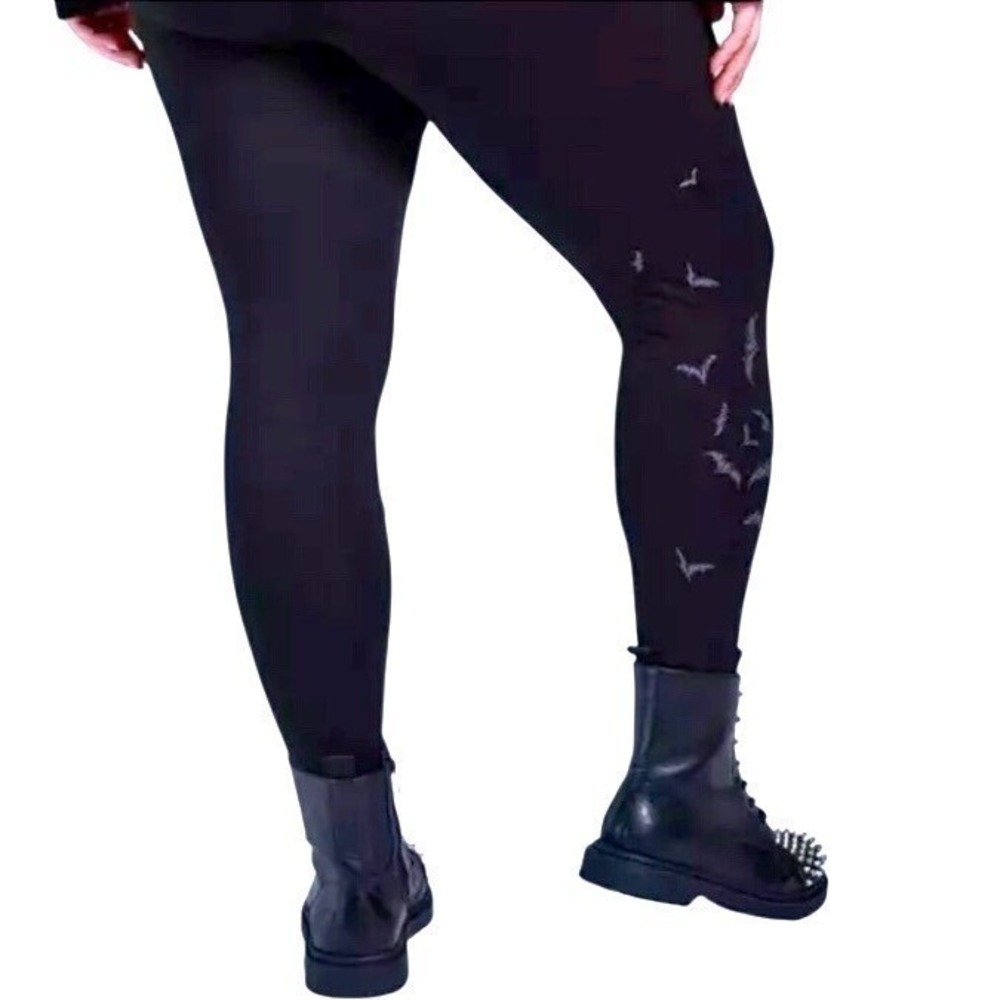 TORRID Nightfall "Bat's Flight" Deep Black Leggings NWT‎ Size 3X - Picture 8 of 11